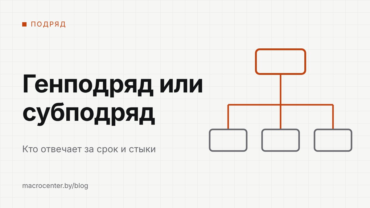 Генподряд или субподряд: как распределить ответственность на объекте