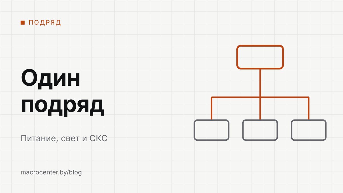 Питание, СКС и освещение в одном подряде: как заказать работы для офиса или зала